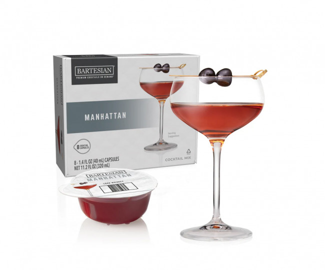 Bartesian Manhattan  Pack  of 8 Cocktail Capsules